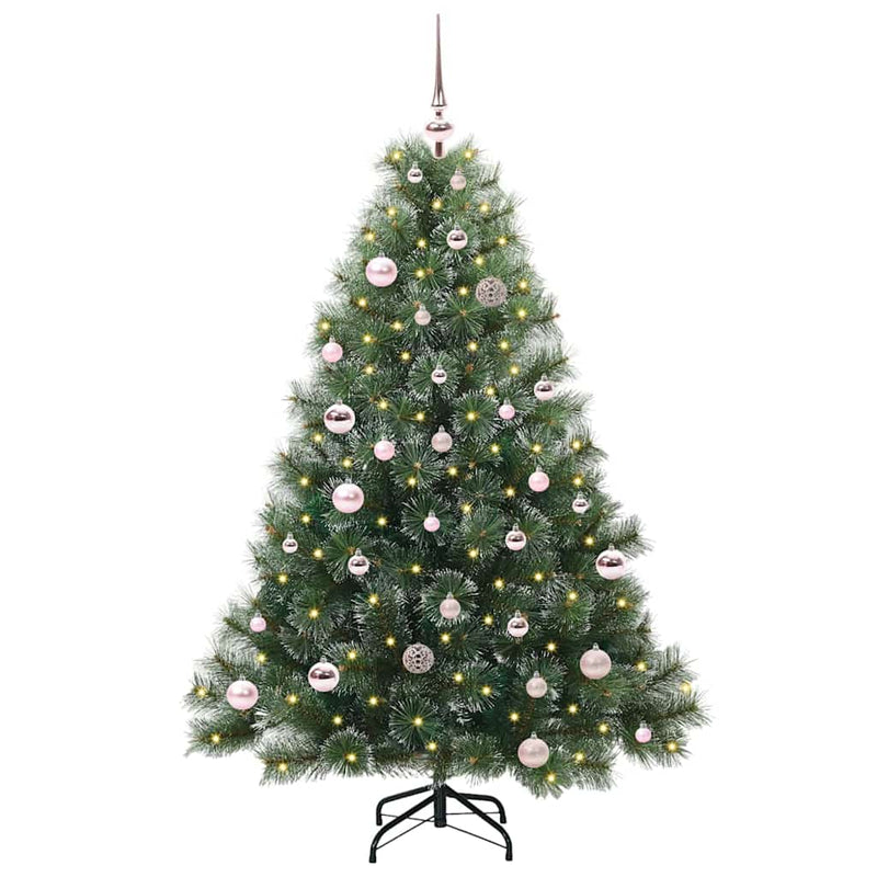 ギャラリービューアに画像をロードする, Vidaxl kunstkerstboom met 150 led met standaard groen 150 cm pe en pvc
