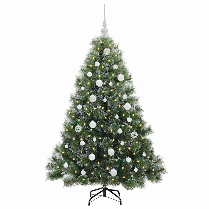 ギャラリービューアに画像をロードする, Vidaxl kunstkerstboom met 150 led met standaard groen 150 cm pe en pvc

