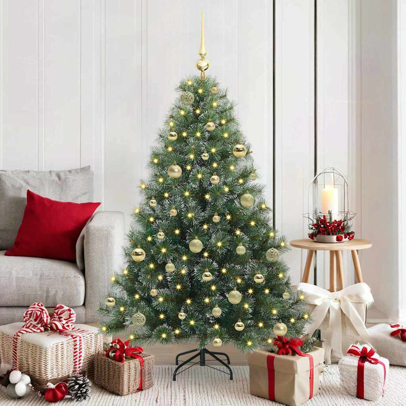 ギャラリービューアに画像をロードする, Vidaxl kunstkerstboom met 150 led met standaard groen 150 cm pe en pvc
