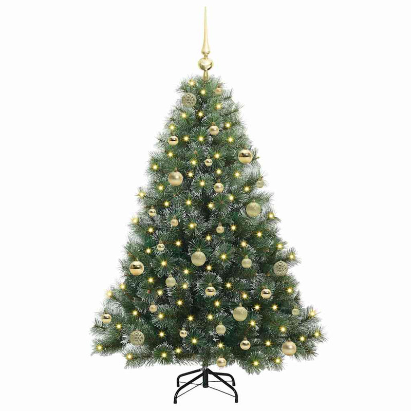 ギャラリービューアに画像をロードする, Vidaxl kunstkerstboom met 150 led met standaard groen 150 cm pe en pvc
