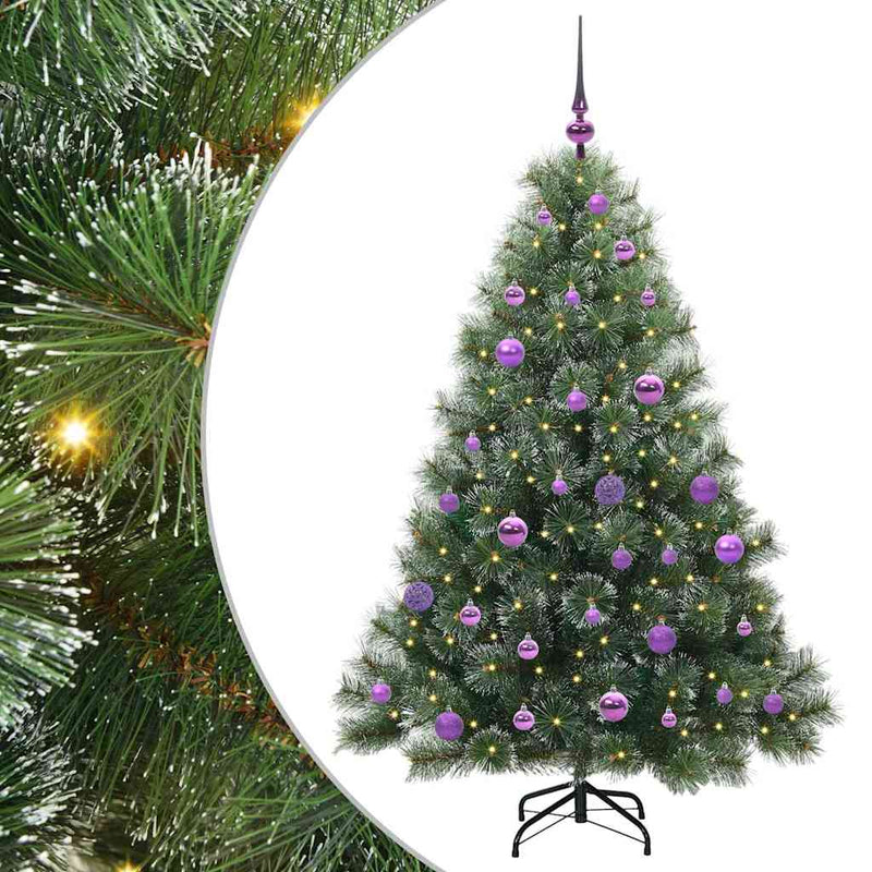 ギャラリービューアに画像をロードする, Vidaxl kunstkerstboom met 150 led met standaard groen 150 cm pe en pvc
