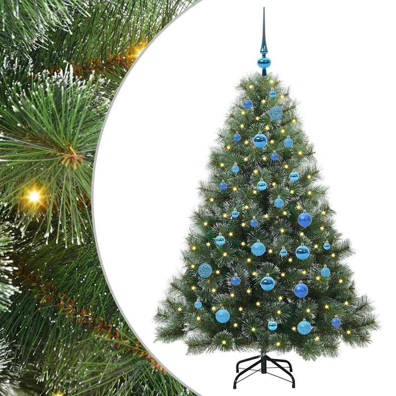 ギャラリービューアに画像をロードする, Vidaxl kunstkerstboom met 150 led met standaard groen 150 cm pe en pvc
