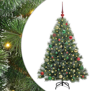 Vidaxl kunstkerstboom met 150 led met standaard groen 150 cm pe en pvc