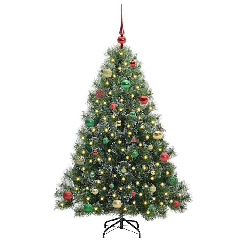 ギャラリービューアに画像をロードする, Vidaxl kunstkerstboom met 150 led met standaard groen 150 cm pe en pvc
