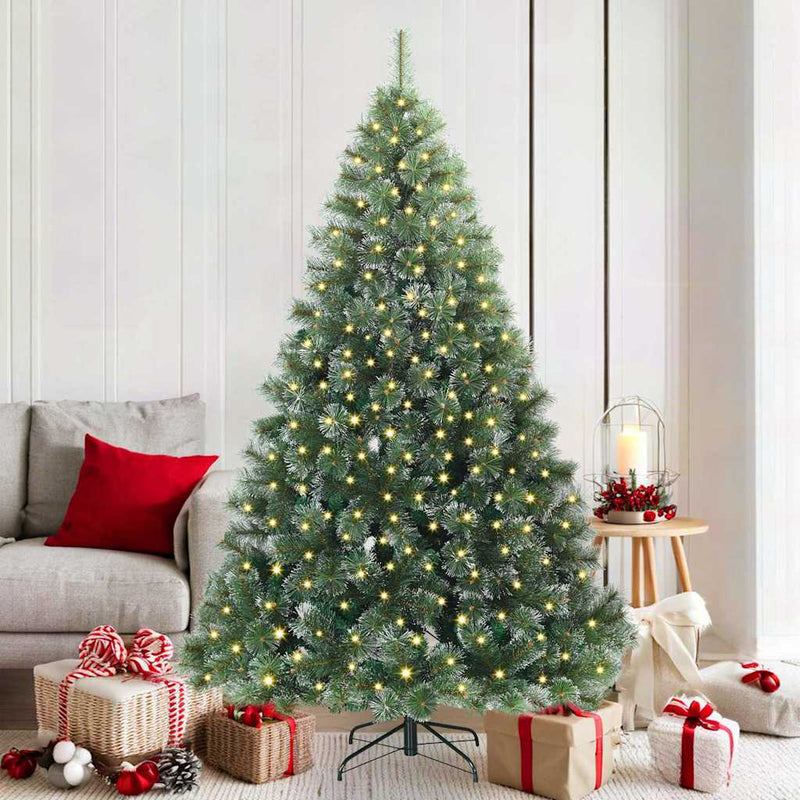 ギャラリービューアに画像をロードする, Vidaxl kunstkerstboom met 300 led met standaard groen 180 cm pe en pvc
