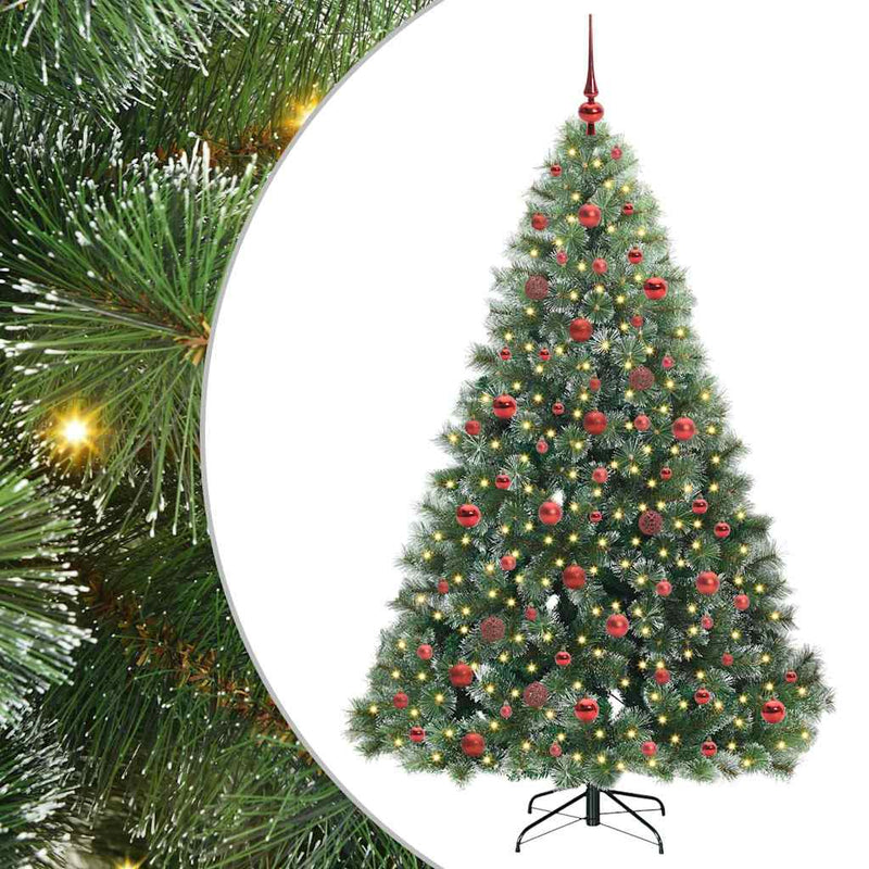 ギャラリービューアに画像をロードする, Vidaxl kunstkerstboom met 300 led met standaard groen 180 cm pe en pvc

