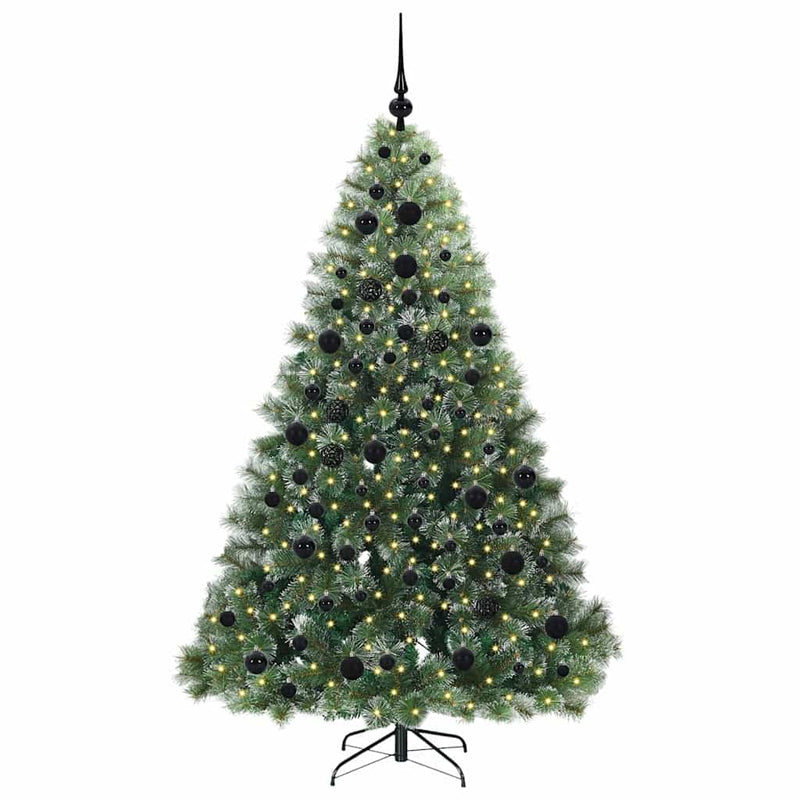 Chargez l'image dans la visionneuse de la galerie, Vidaxl kunstkerstboom met 300 led met standaard groen 180 cm pe en pvc
