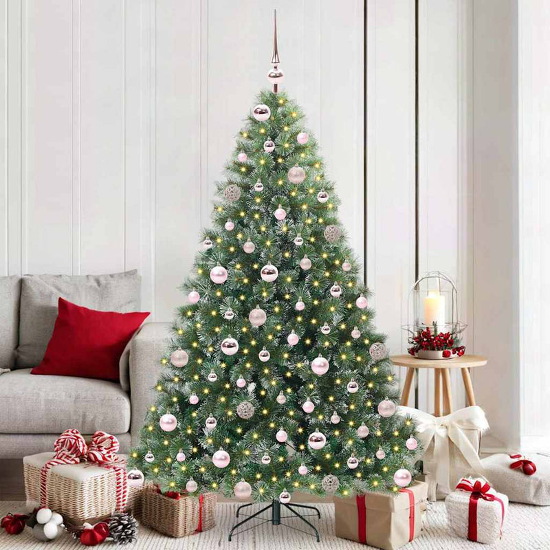 Chargez l'image dans la visionneuse de la galerie, Vidaxl kunstkerstboom met 300 led met standaard groen 180 cm pe en pvc
