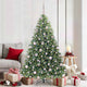 Vidaxl kunstkerstboom met 300 led met standaard groen 180 cm pe en pvc