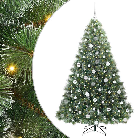 Vidaxl kunstkerstboom met 300 led met standaard groen 180 cm pe en pvc