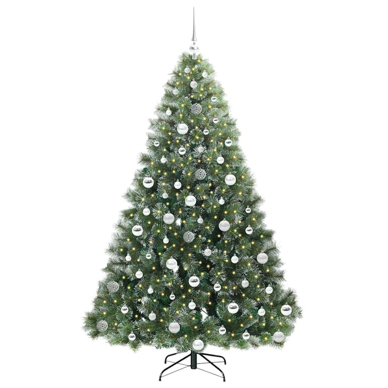 Chargez l'image dans la visionneuse de la galerie, Vidaxl kunstkerstboom met 300 led met standaard groen 180 cm pe en pvc
