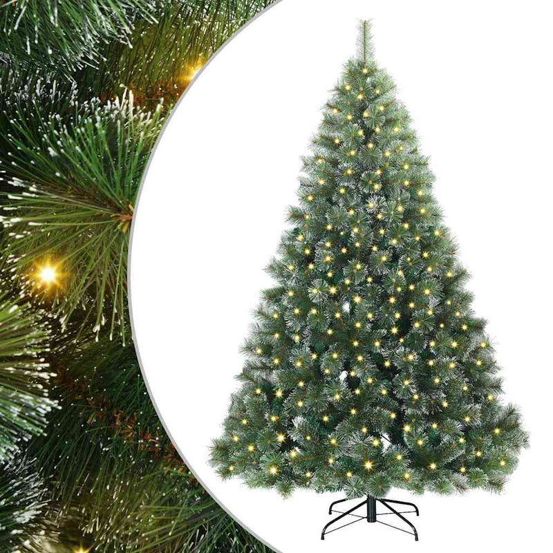 ギャラリービューアに画像をロードする, Vidaxl kunstkerstboom met 300 led met standaard groen 210 cm pe en pvc
