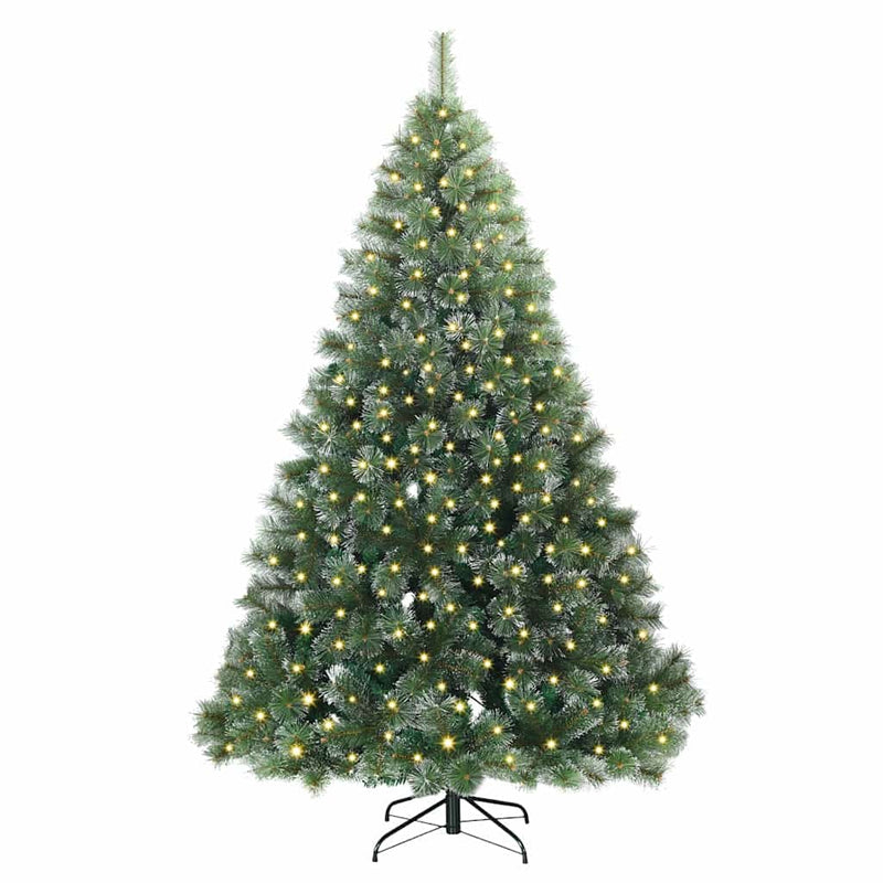 ギャラリービューアに画像をロードする, Vidaxl kunstkerstboom met 300 led met standaard groen 210 cm pe en pvc
