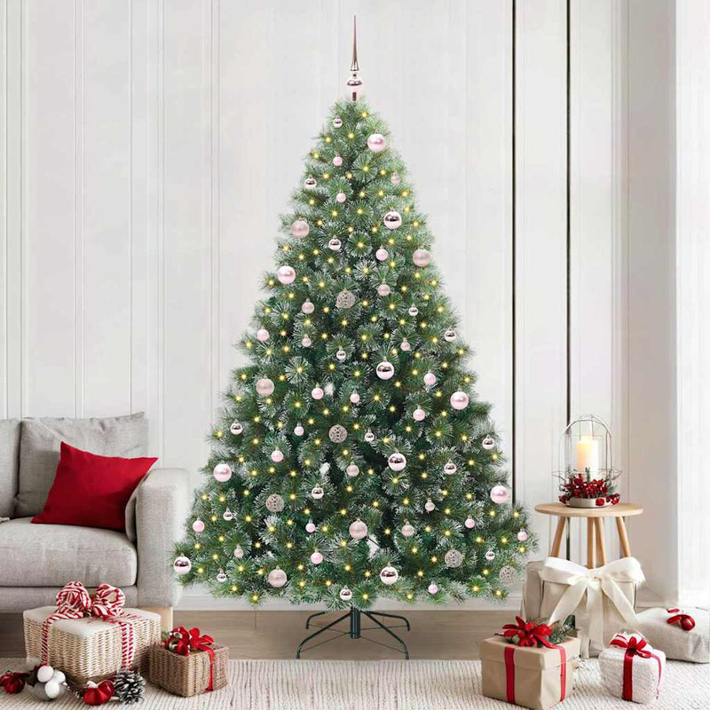 Chargez l'image dans la visionneuse de la galerie, Vidaxl kunstkerstboom met 300 led met standaard groen 210 cm pe en pvc
