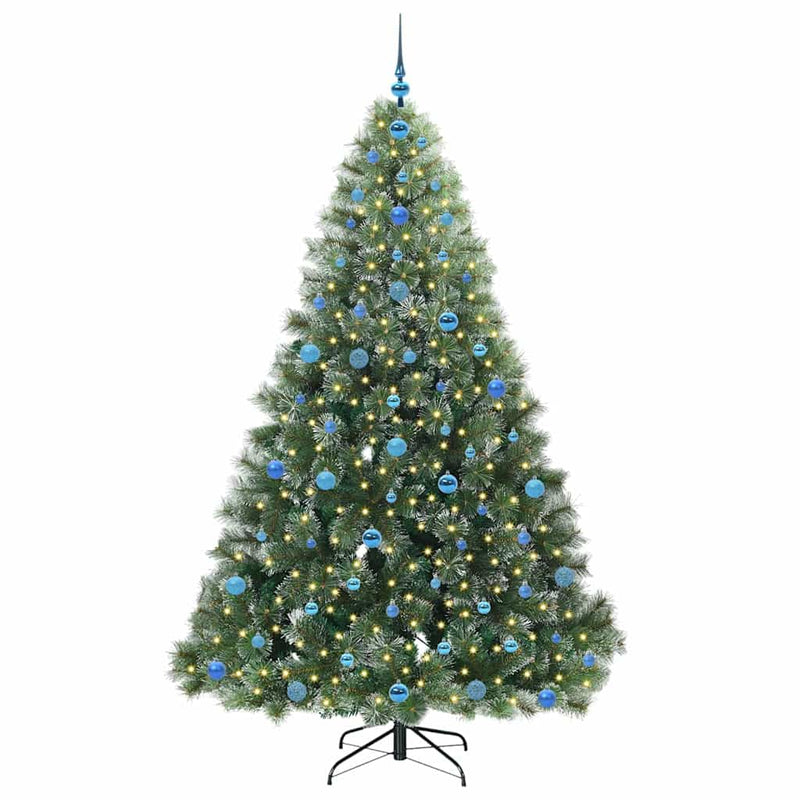 ギャラリービューアに画像をロードする, Vidaxl kunstkerstboom met 300 led met standaard groen 210 cm pe en pvc
