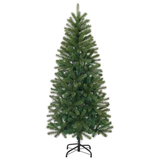 Vidaxl kunstkerstboom met standaard groen 120 cm pvc, pe en staal
