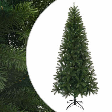 Vidaxl kunstkerstboom met standaard groen 240 cm pvc, pe en staal