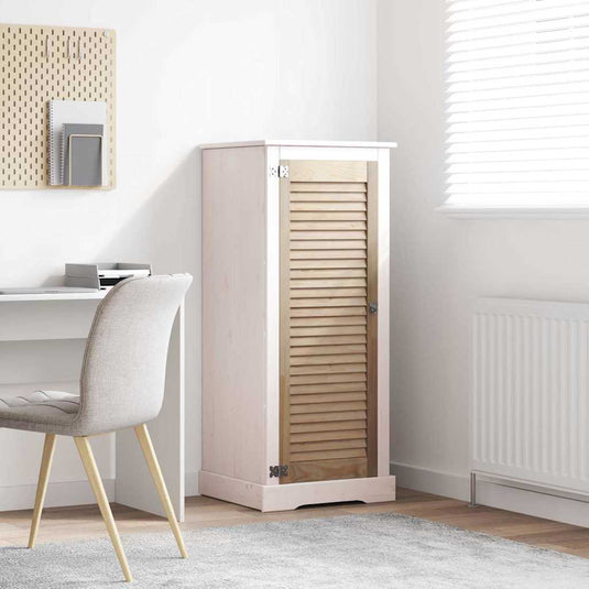 Vidaxl kastdeur naturel 110 x 2,1 x 39,5 cm massief grenenhout