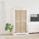 Vidaxl kastdeur 2 pcs naturel 39,5 x 2,1 x 140,5 cm massief grenenhout