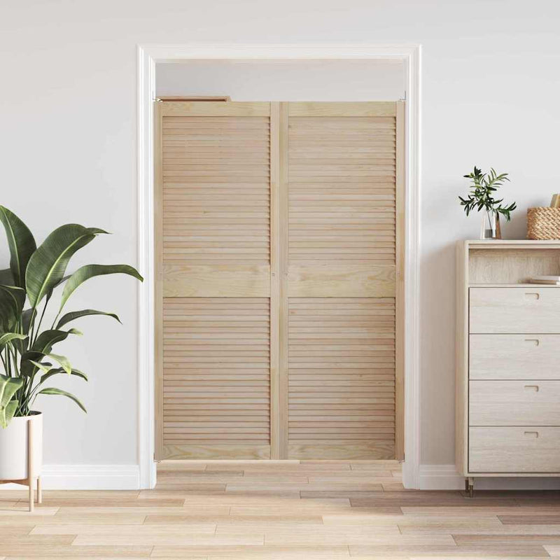 Afbeelding laden in galerijviewer, Vidaxl kastdeur 2 pcs naturel 170 x 2,1 x 59,5 cm massief grenenhout

