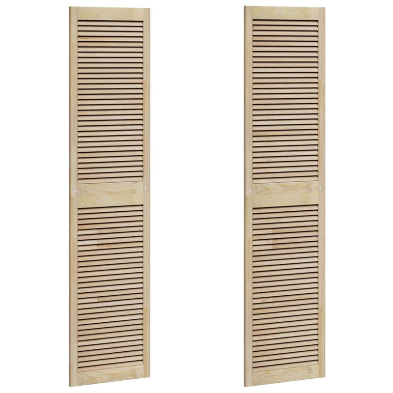 ギャラリービューアに画像をロードする, Vidaxl kastdeur 2 pcs naturel 201 x 2,1 x 49,5 cm massief grenenhout
