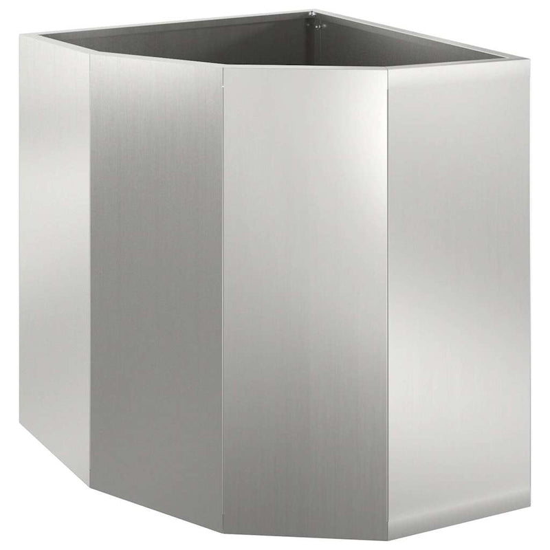 Afbeelding laden in galerijviewer, Vidaxl hoek plantbak zilver 45 x 45 x 50 cm gegalvaniseerd staal

