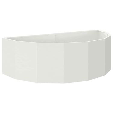 Vidaxl plantenbak wit 120 x 60 x 35 cm staal