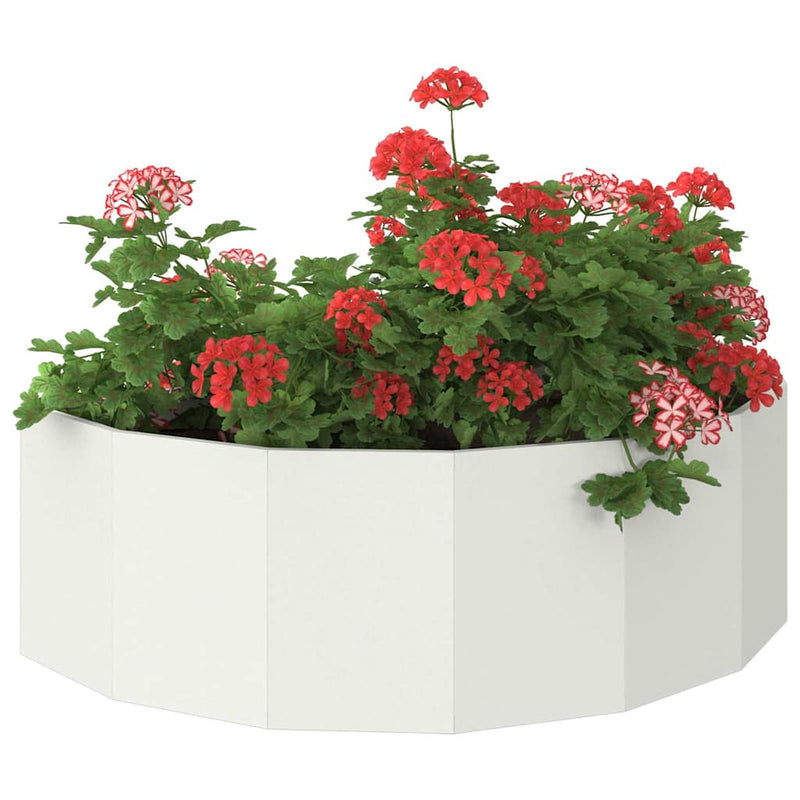 ギャラリービューアに画像をロードする, Vidaxl plantenbak wit 120 x 60 x 35 cm staal

