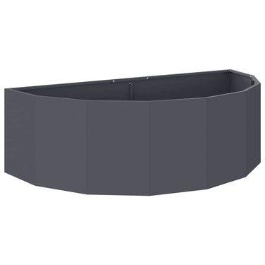 Vidaxl plantenbak antraciet 120 x 60 x 35 cm staal