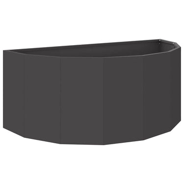 Vidaxl plantenbak zwart 90 x 45 x 35 cm staal