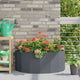 Vidaxl plantenbak antraciet 90 x 45 x 35 cm staal