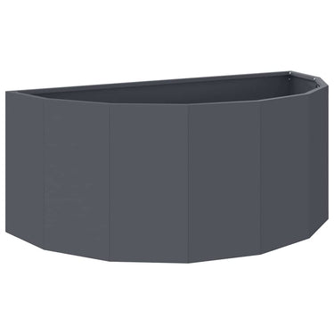 Vidaxl plantenbak antraciet 90 x 45 x 35 cm staal