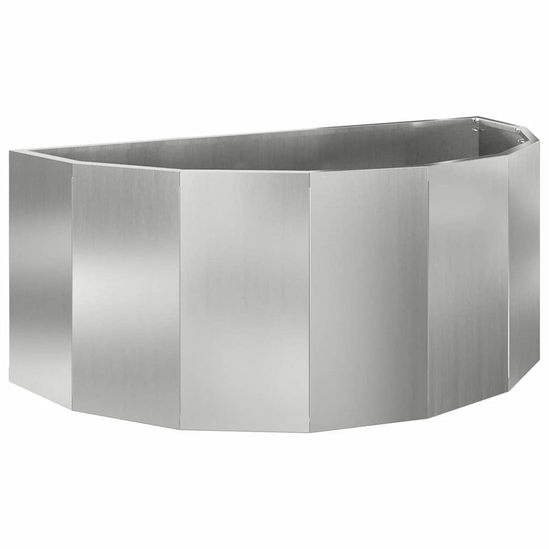 Chargez l'image dans la visionneuse de la galerie, Vidaxl plantenbak zilver 90 x 45 x 35 cm gegalvaniseerd staal
