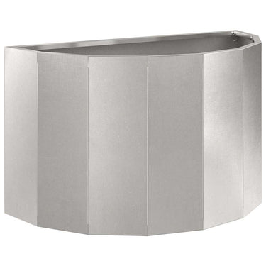 Vidaxl plantenbak zilver 60 x 30 x 35 cm roestvrij staal