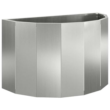 Vidaxl plantenbak zilver 60 x 30 x 35 cm gegalvaniseerd staal