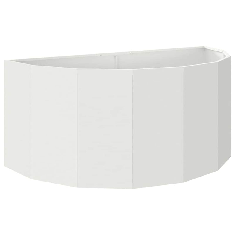 ギャラリービューアに画像をロードする, Vidaxl plantenbak wit 120 x 60 x 50 cm staal
