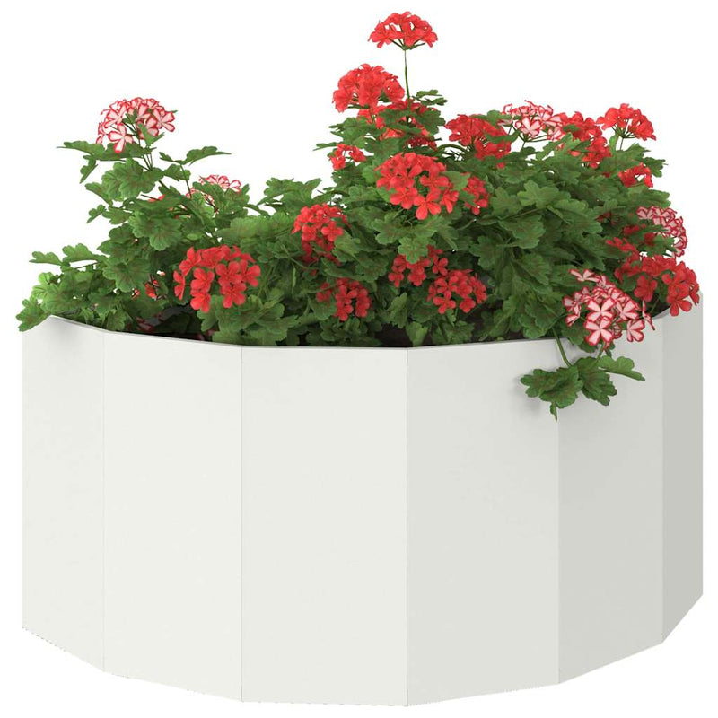 ギャラリービューアに画像をロードする, Vidaxl plantenbak wit 120 x 60 x 50 cm staal
