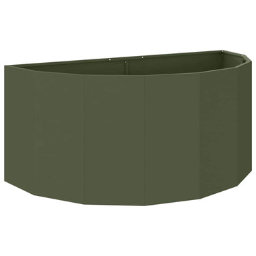 Vidaxl plantenbak olijf groen 120 x 60 x 50 cm staal