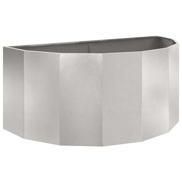 Vidaxl plantenbak zilver 120 x 60 x 50 cm roestvrij staal