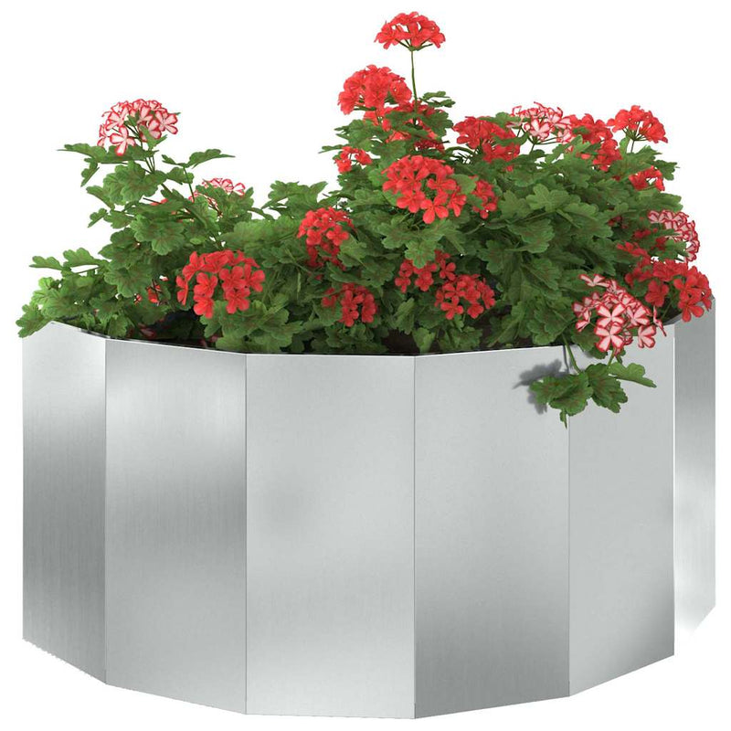 Afbeelding laden in galerijviewer, Vidaxl plantenbak zilver 120 x 60 x 50 cm gegalvaniseerd staal
