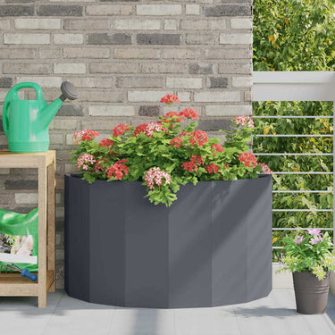 Vidaxl plantenbak antraciet 90 x 45 x 50 cm staal
