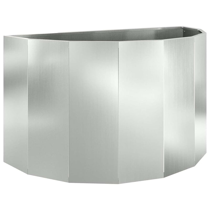 Chargez l'image dans la visionneuse de la galerie, Vidaxl plantenbak zilver 90 x 45 x 50 cm gegalvaniseerd staal
