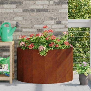 Vidaxl plantenbak roestig 90 x 45 x 50 cm cortenstaal