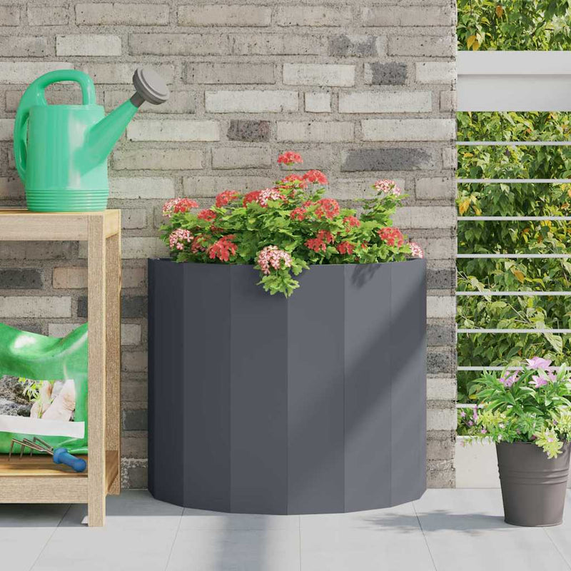 ギャラリービューアに画像をロードする, Vidaxl plantenbak antraciet 60 x 30 x 50 cm staal
