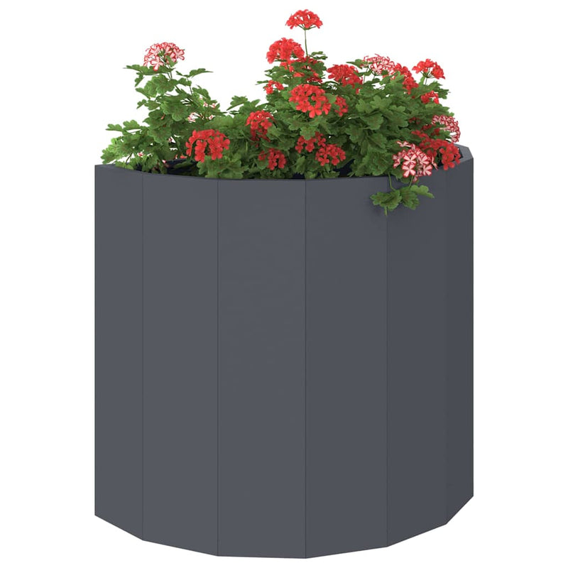 ギャラリービューアに画像をロードする, Vidaxl plantenbak antraciet 60 x 30 x 50 cm staal
