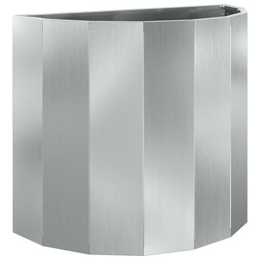 Vidaxl plantenbak zilver 60 x 30 x 50 cm gegalvaniseerd staal