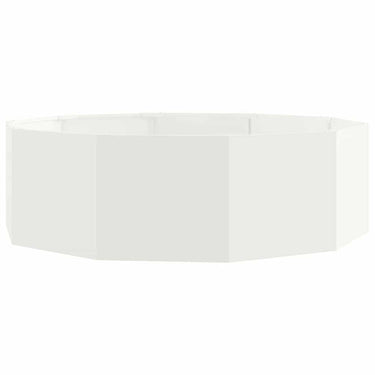Vidaxl plantenbak wit 120 x 120 x 35 cm staal