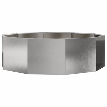 Vidaxl plantenbak zilver 120 x 120 x 35 cm roestvrij staal
