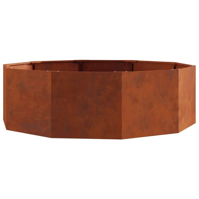 Afbeelding laden in galerijviewer, Vidaxl plantenbak roestig 120 x 120 x 35 cm cortenstaal
