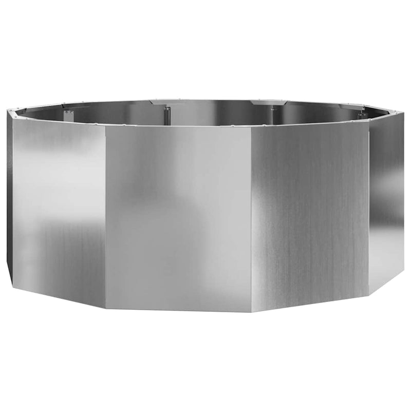 Chargez l'image dans la visionneuse de la galerie, Vidaxl plantenbak zilver 90 x 90 x 35 cm gegalvaniseerd staal
